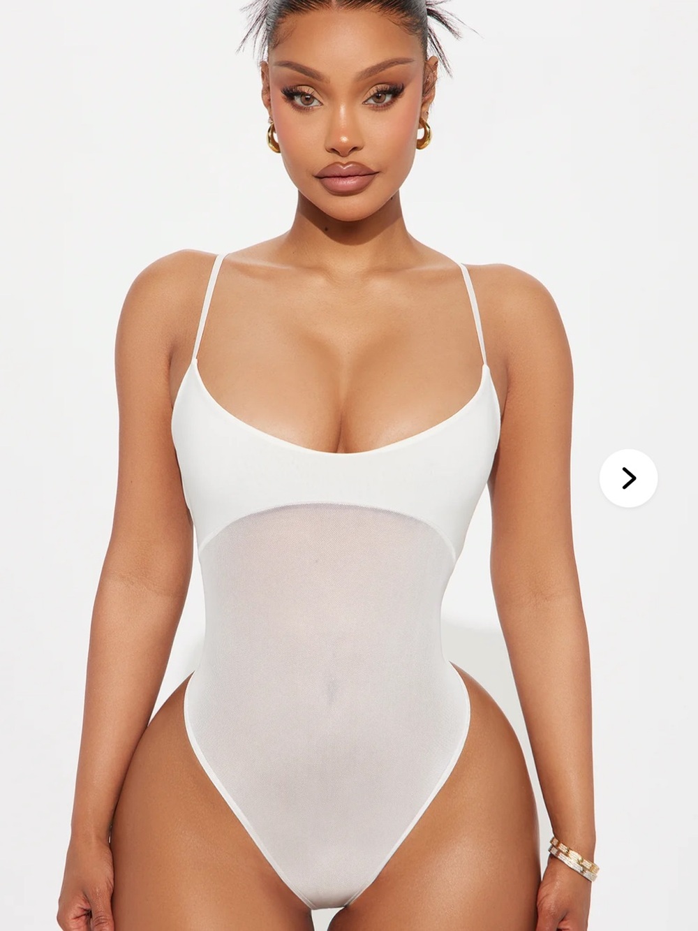 NWT! Fashion Nova Calypso sheer mesh bodysuit- sz s